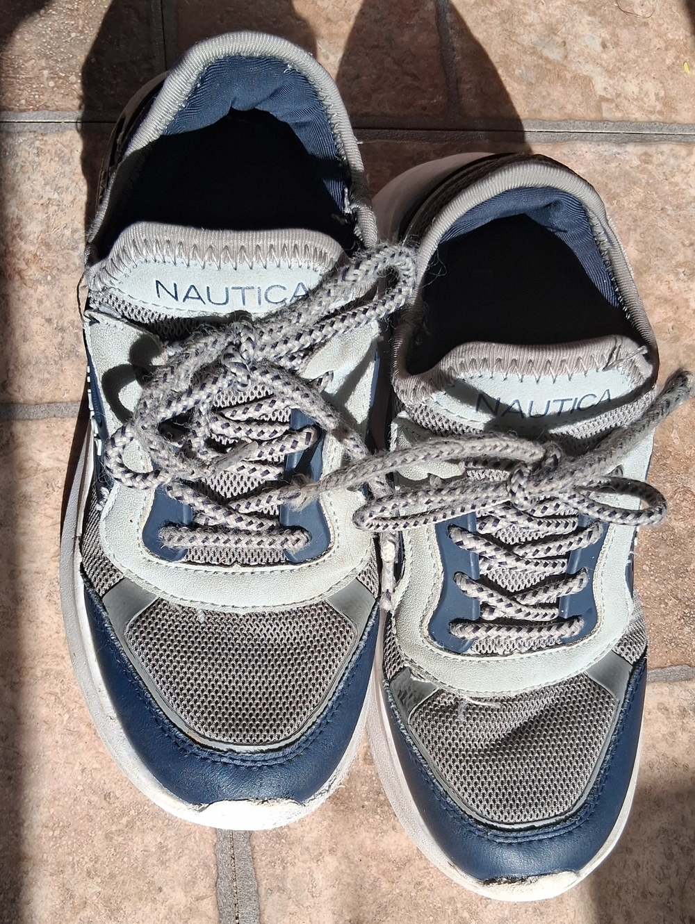 Nautica  Boys  Blue and Gray Athletic Sneakers